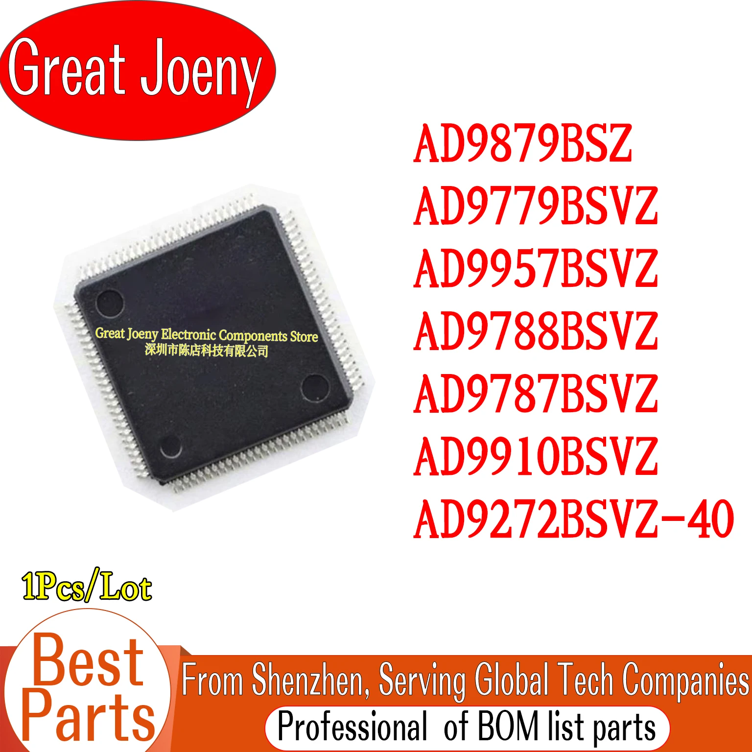 AD9879BSZ AD9779BSVZ AD9787BSVZ AD9788BSVZ AD9910BSVZ AD9957BSVZ AD9272BSVZ-40 IC Chipset QFP-100
AD9879BSZ AD9779BSVZ AD9787BSVZ AD9788BSVZ AD9910BSVZ AD9957BSVZ AD9272BSVZ-40 IC Chipset QFP-100