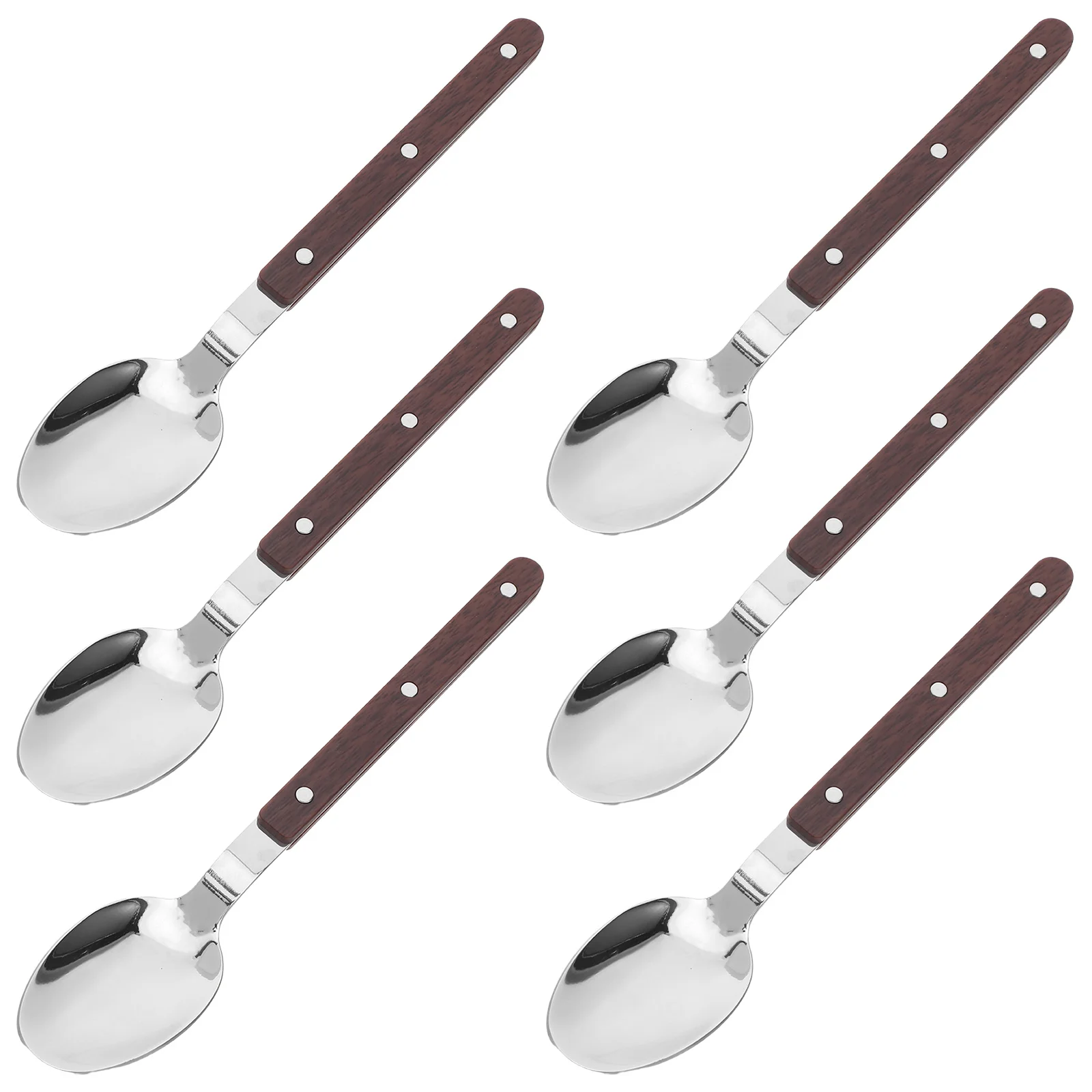5Pcs Stainless Steel Serving Spoons Wooden Handle Metal Tablespoons for Rice Soup Dessert Buffet Restaurant Home 
5Pcs Stainless Steel Serving Spoons Wooden Handle Metal Tablespoons for Rice Soup Dessert Buffet Restaurant Home