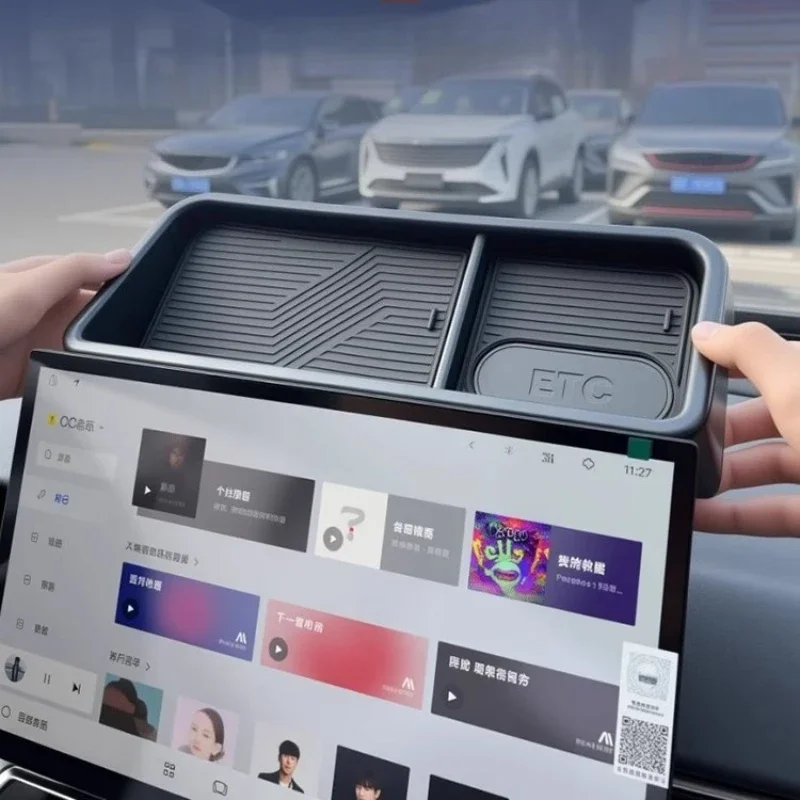 For Geely Preface 2021-2025: Center Console Organizer - Anti-Slip Storage Box Behind Touchscreen Car Accessories
For Geely Preface 2021-2025: Center Console Organizer - Anti-Slip Storage Box Behind Touchscreen Car Accessories