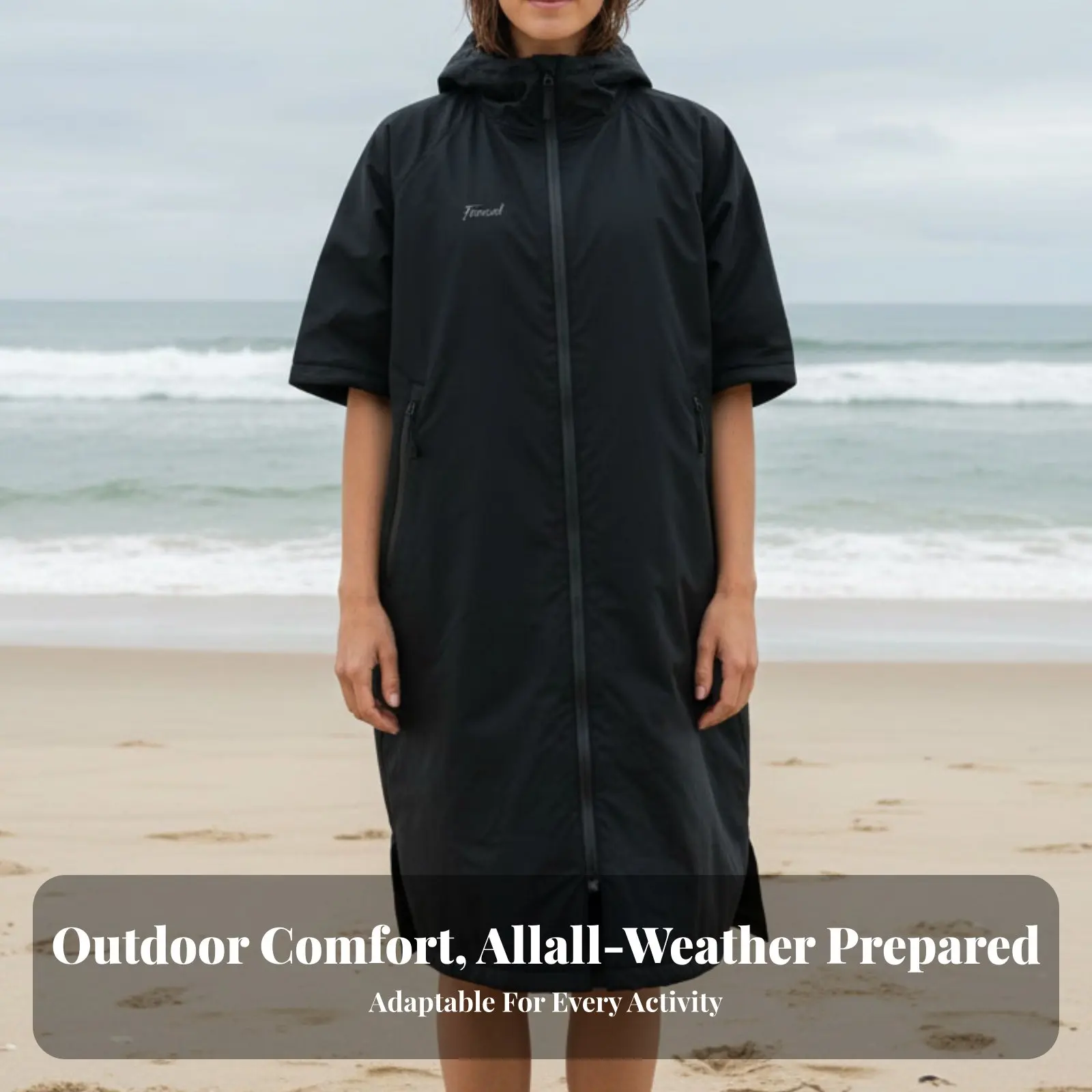 Warm Waterproof Windproof Hooded Towel Poncho, Outdoor Swimming, Freediving, All-Weather Use
Warm Waterproof Windproof Hooded Towel Poncho, Outdoor Swimming, Freediving, All-Weather Use