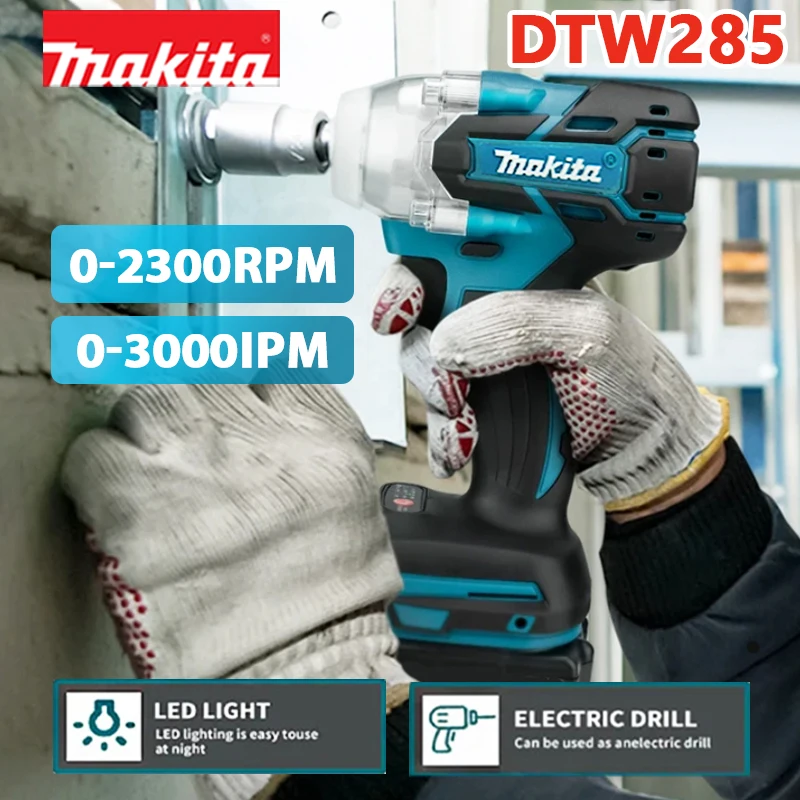Makita Tools DTW285 искусственный бесщеточный беспроводной электрический ключ с высоким крутящим моментом перезаряжаемый инструмент для батареи Makita 18 в
Makita Tools DTW285 искусственный бесщеточный беспроводной электрический ключ с высоким крутящим моментом перезаряжаемый инструмент для батареи Makita 18 в