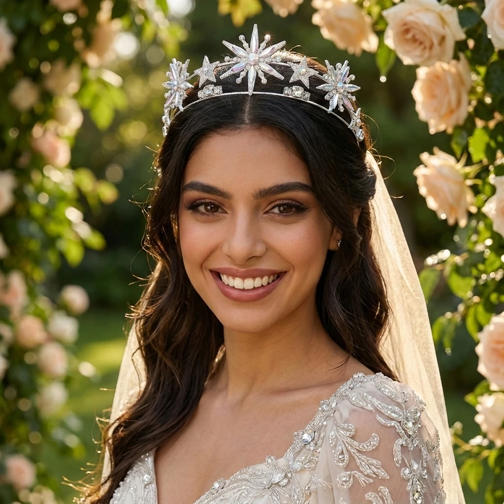 Bridal Rhinestone Crown Headpiece Alloy Base Crystal Wedding Hair Accessory For Bride Gold Silver
Bridal Rhinestone Crown Headpiece Alloy Base Crystal Wedding Hair Accessory For Bride Gold Silver