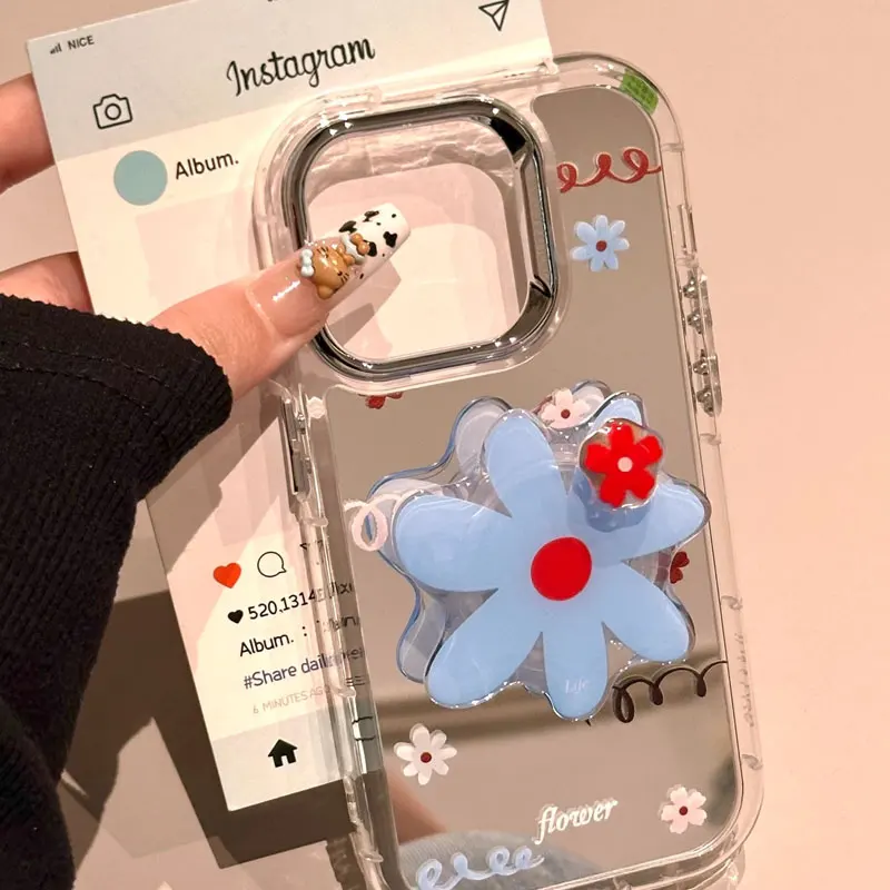 Держатель Sweet Blue Flower с зеркальной защитной задней крышкой для Samsung Galaxy S25ultra S24 S23fe S22 S21fe S20fe A55 A15 Note2 
Держатель Sweet Blue Flower с зеркальной защитной задней крышкой для Samsung Galaxy S25ultra S24 S23fe S22 S21fe S20fe A55 A15 Note2