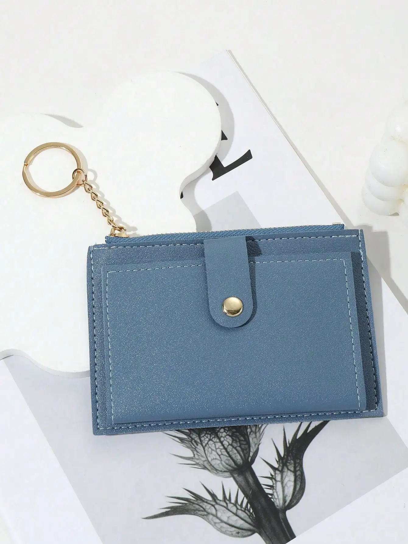 1pc Fashionable Solid Color Multi-Card Slot Zipper Short Wallet & Card Holder For Women Wallet Keychain Card Wallet Small Wallet Cute Wallet Travel Essential Summer Money Wallet Mini Wallet Purse Wallet Festival Graduation Teacher Appreciation Gifts Birth
1pc Fashionable Solid Color Multi-Card Slot Zipper Short Wallet & Card Holder For Women Wallet Keychain Card Wallet Small Wallet Cute Wallet Travel Essential Summer Money Wallet Mini Wallet Purse Wallet Festival Graduation Teacher Appreciation Gifts Birth