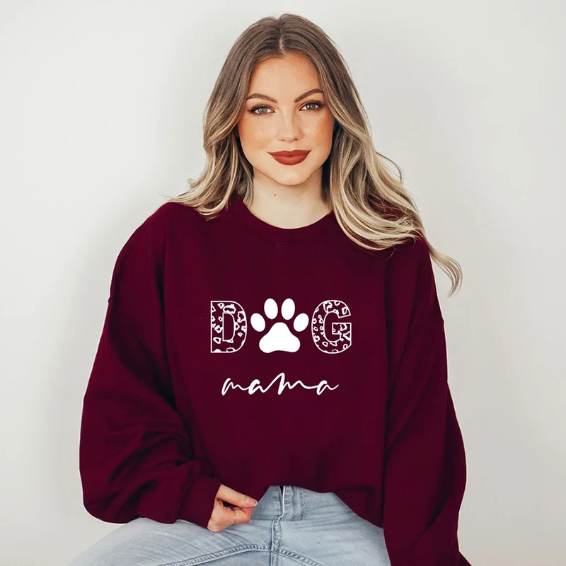 Dog Mama Paw Women Sweatshirt Long Sleeve O Neck Hoodies Kawaii Clothes Funny Cute Hoodies Aesthetic Mom Life Gift Dropshipping
Dog Mama Paw Women Sweatshirt Long Sleeve O Neck Hoodies Kawaii Clothes Funny Cute Hoodies Aesthetic Mom Life Gift Dropshipping