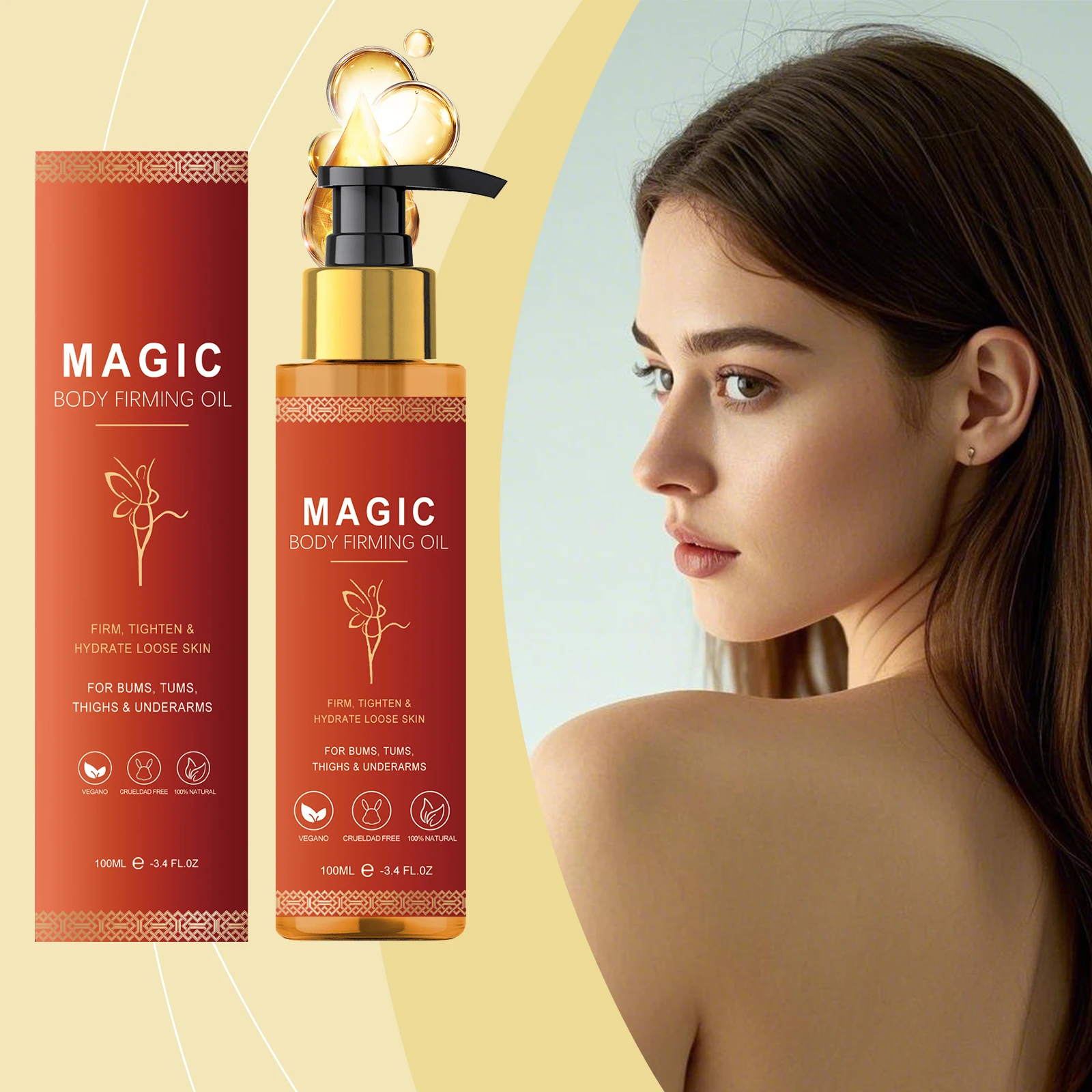 Magic Luxury Body Oil Muscle Relaxation Massage Oil Rough Skin Remover Tighten Skin Firming Smooth Soft Moisturizing Body Oil
Magic Luxury Body Oil Muscle Relaxation Massage Oil Rough Skin Remover Tighten Skin Firming Smooth Soft Moisturizing Body Oil