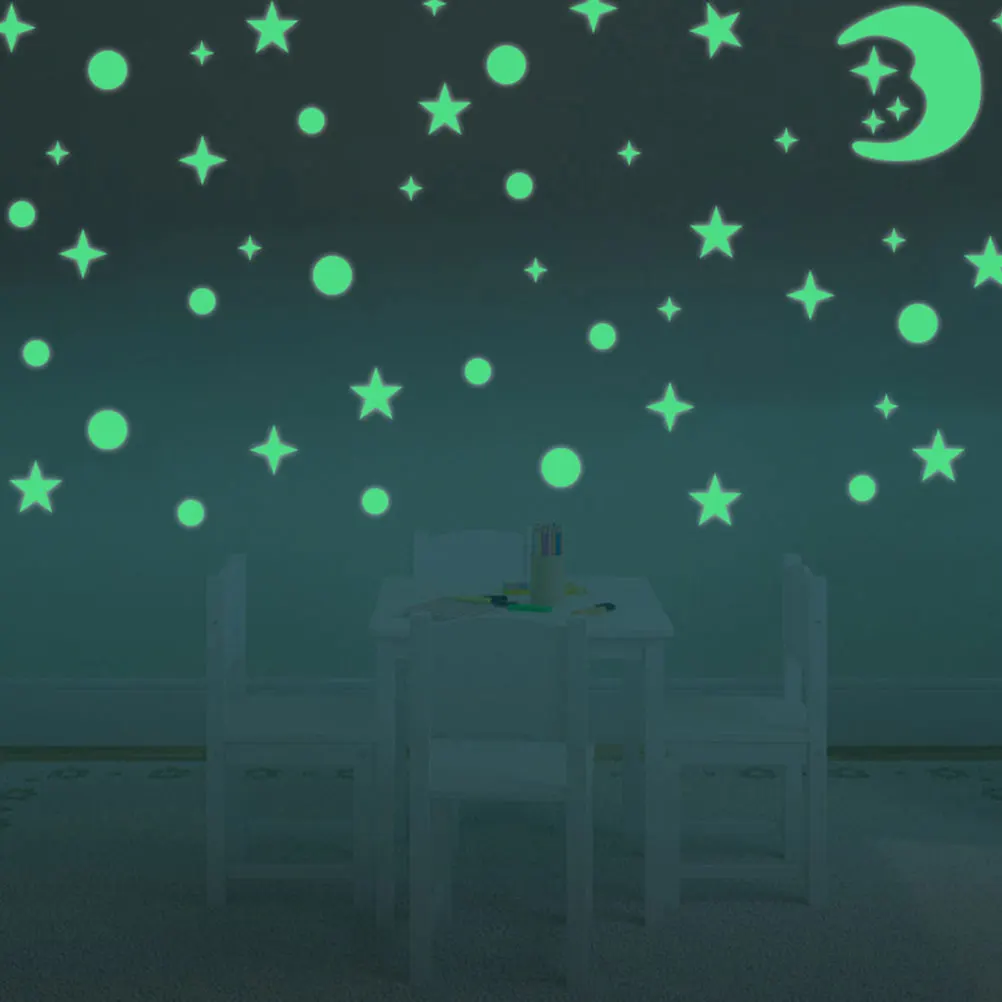 Stickers Luminous Stars and Moon Wall Decals Fluorescent The Circle Light Green
Stickers Luminous Stars and Moon Wall Decals Fluorescent The Circle Light Green