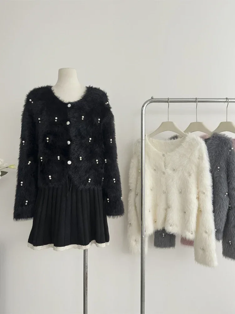 Long Sleeves Cashmere Sweaters Aesthetic 2000s Fashion Clothes Autumn Women's Grey Cardigan Mohair Sweater Vintage Harajuku Y2k
Long Sleeves Cashmere Sweaters Aesthetic 2000s Fashion Clothes Autumn Women's Grey Cardigan Mohair Sweater Vintage Harajuku Y2k