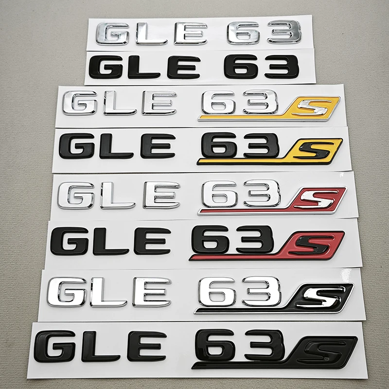 2017-2025 Letters Car Sticker GLE63 GLE63S Logo Rear Trunk Badge Emblem Decals For Mercedes Menz AMG W167 C167 Auto Accessories
2017-2025 Letters Car Sticker GLE63 GLE63S Logo Rear Trunk Badge Emblem Decals For Mercedes Menz AMG W167 C167 Auto Accessories