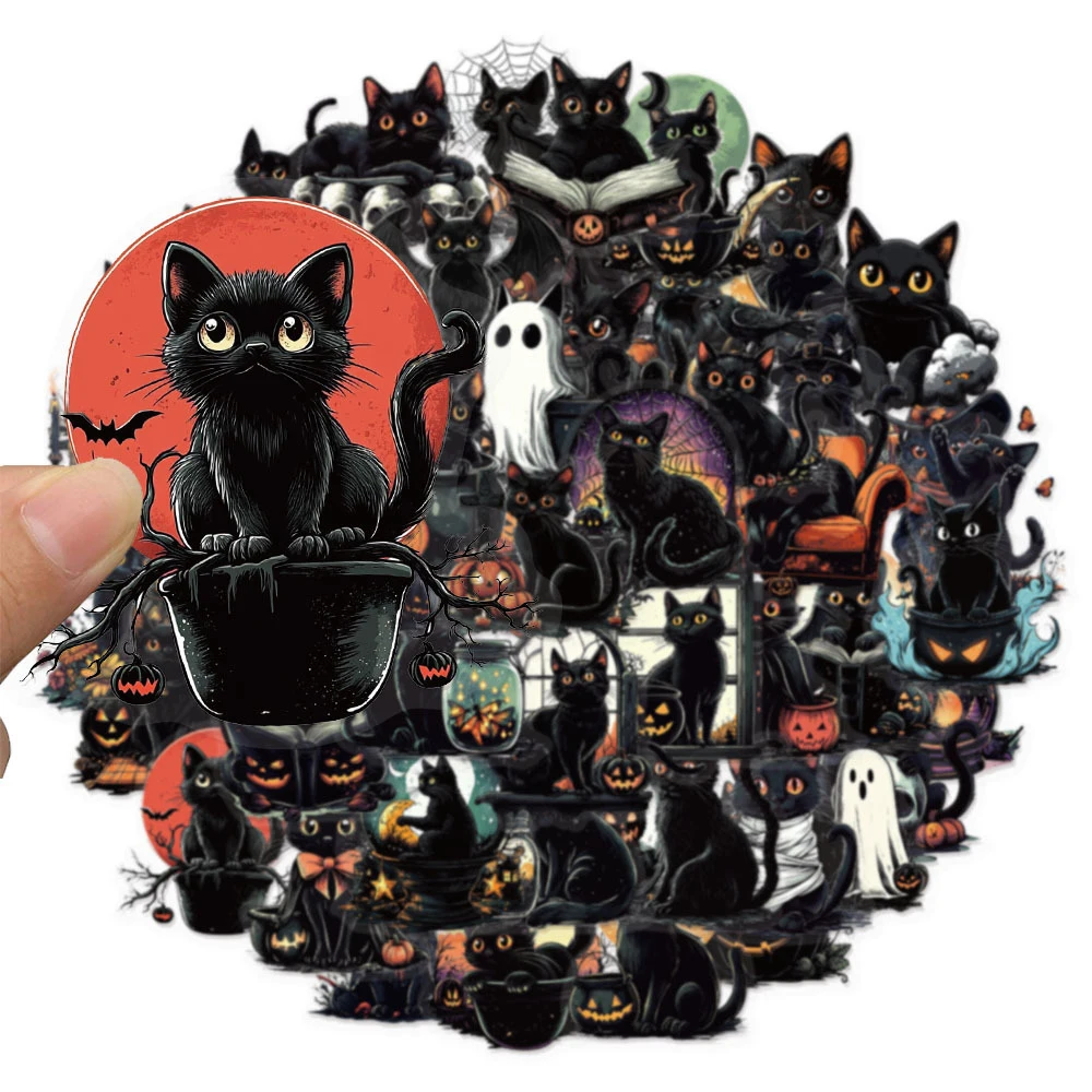 10/30/50ps Gothic Halloween Black Cat Cartoon Stickers Funny Graffiti Decals for Motorcycle Phone Luggage Cute Kids Decals Toys
10/30/50ps Gothic Halloween Black Cat Cartoon Stickers Funny Graffiti Decals for Motorcycle Phone Luggage Cute Kids Decals Toys