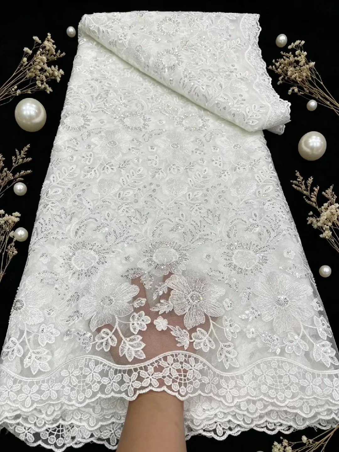 Luxury Lace Cord Guipure Fabric 2026 High Quality Knitted Water Soluble Nigerian African Lace Fabric for Wedding Dress Sewing
Luxury Lace Cord Guipure Fabric 2026 High Quality Knitted Water Soluble Nigerian African Lace Fabric for Wedding Dress Sewing