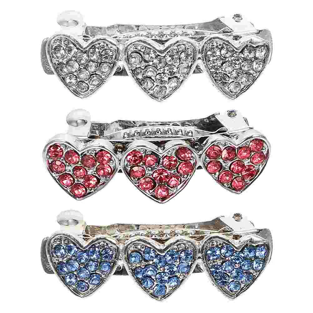 3 Pcs Pet Hair Accessories Dog Heart Hairpin Puppy Barrette Headdress Decorative Clips Pearl Rhinestone Bow
3 Pcs Pet Hair Accessories Dog Heart Hairpin Puppy Barrette Headdress Decorative Clips Pearl Rhinestone Bow