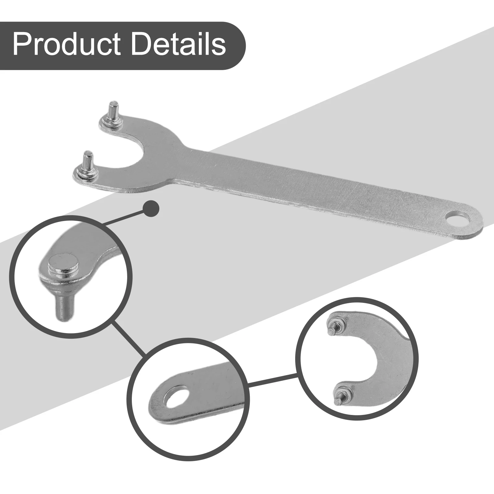 1pc Angle Grinder Key Flanged Wrench 2-jaw Spanner For Dismantling Angle Grinder Marble Machine Flange Wrench Fastener Tools
1pc Angle Grinder Key Flanged Wrench 2-jaw Spanner For Dismantling Angle Grinder Marble Machine Flange Wrench Fastener Tools