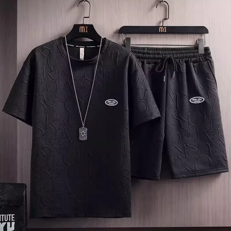 Summer Loose Trendy Men's T-Shirt Short Sleeve Casual Sport Suit Youthful Style Half Sleeve T-Shirt Set for Young Men
Summer Loose Trendy Men's T-Shirt Short Sleeve Casual Sport Suit Youthful Style Half Sleeve T-Shirt Set for Young Men