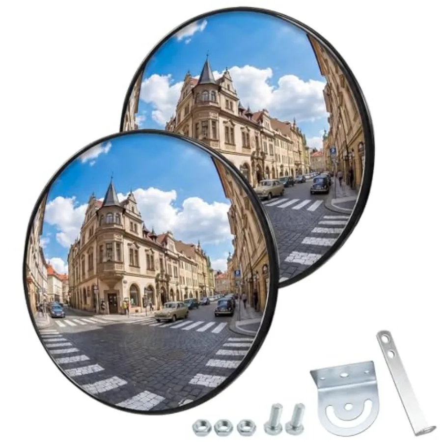 Pack 8 inch Convex Mirror Acrylic, Safety Security Traffic Corner Mirrors, Adjustable Wide Angle View and Wall Mounting Corner
Pack 8 inch Convex Mirror Acrylic, Safety Security Traffic Corner Mirrors, Adjustable Wide Angle View and Wall Mounting Corner
