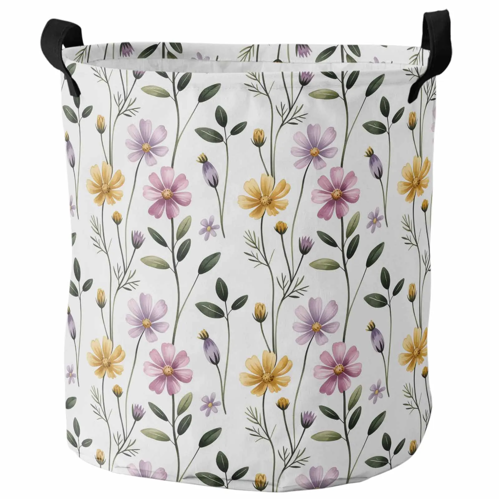 Watercolor Purple Flower Leaf Foldable Dirty Laundry Basket Kid's Toy Organizer Waterproof Storage Baskets
Watercolor Purple Flower Leaf Foldable Dirty Laundry Basket Kid's Toy Organizer Waterproof Storage Baskets