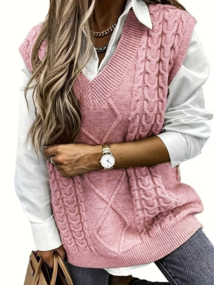 2026 European and American Plus-Size Women's Clothing, All-Season Commuter Style, Diamond-Shaped Pullover V-Neck Knit Sweater for Women
2026 European and American Plus-Size Women's Clothing, All-Season Commuter Style, Diamond-Shaped Pullover V-Neck Knit Sweater for Women