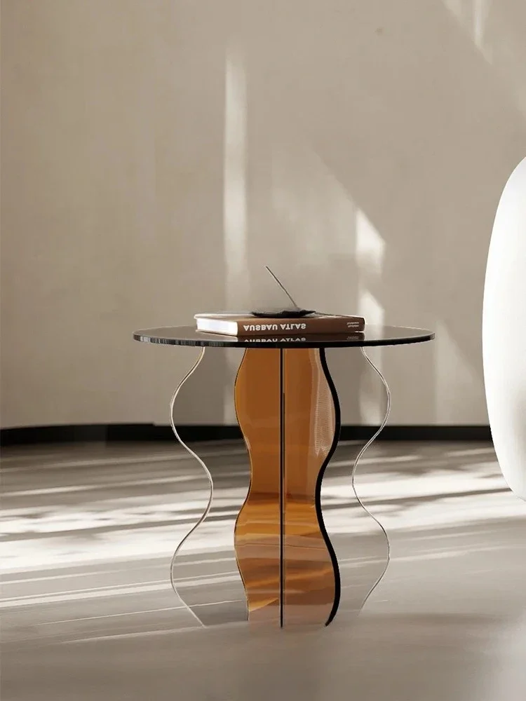 Acrylic edge table minimalist sofa bedroom bedside table storage modern coffee table
Acrylic edge table minimalist sofa bedroom bedside table storage modern coffee table