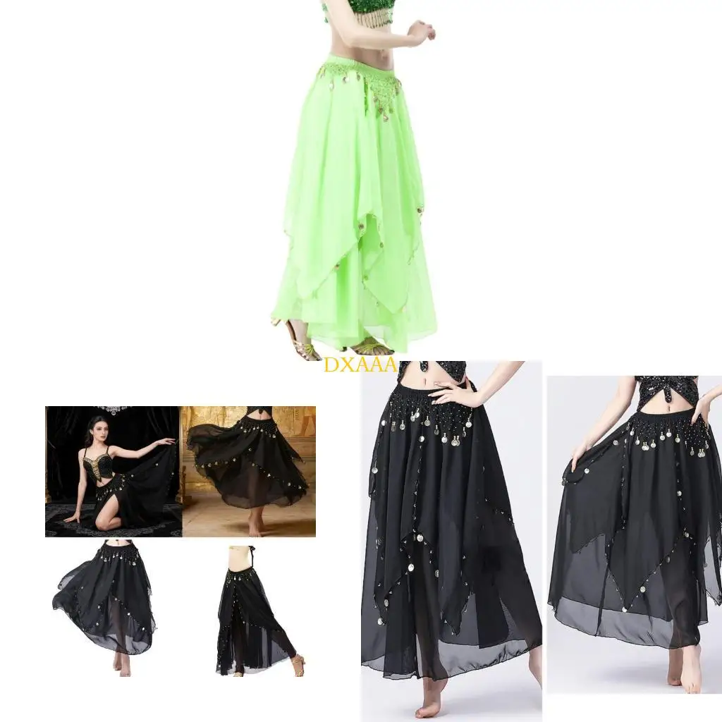 DXAA Beautiful Show Ready Coin Skirt For Belly Dancing Lightweight Women's Belly Dance Skirt Great For Themed Parties
DXAA Beautiful Show Ready Coin Skirt For Belly Dancing Lightweight Women's Belly Dance Skirt Great For Themed Parties