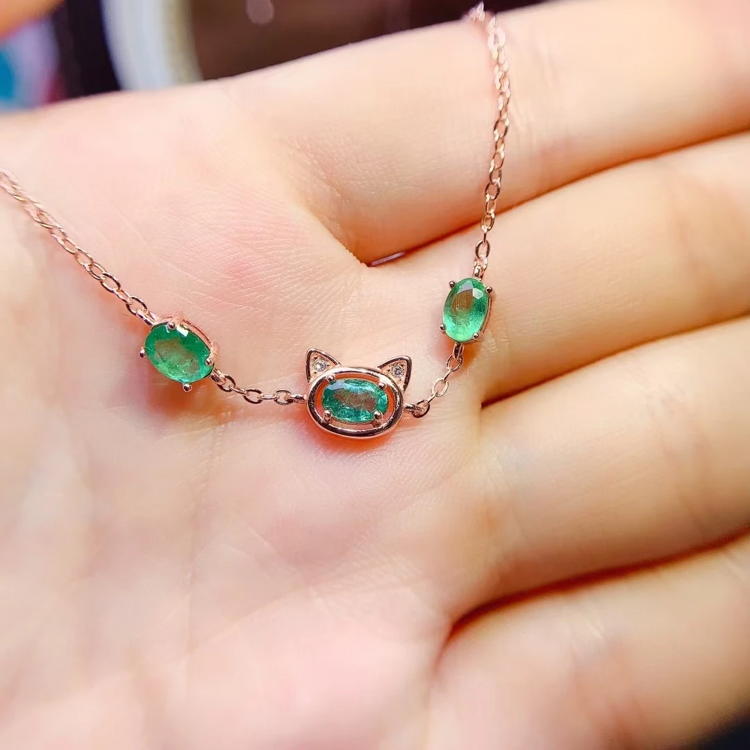 KJJEAXCMY S925 Silver Exquisite Inlaid Natural Emerald Women's Bracelet High Clarity Gems Support Testing New Year's Gift
KJJEAXCMY S925 Silver Exquisite Inlaid Natural Emerald Women's Bracelet High Clarity Gems Support Testing New Year's Gift