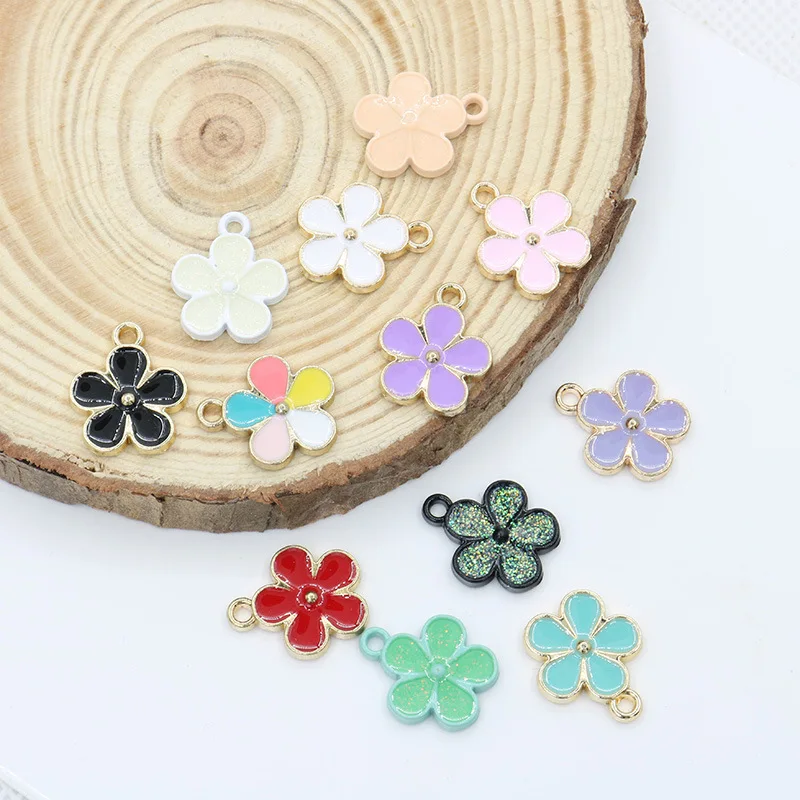 200PC/lot Mix Colors Flower Pendant Charm Sparkly hang charms Fit For DIY Bracelet Necklace Earrings Jewelry
200PC/lot Mix Colors Flower Pendant Charm Sparkly hang charms Fit For DIY Bracelet Necklace Earrings Jewelry