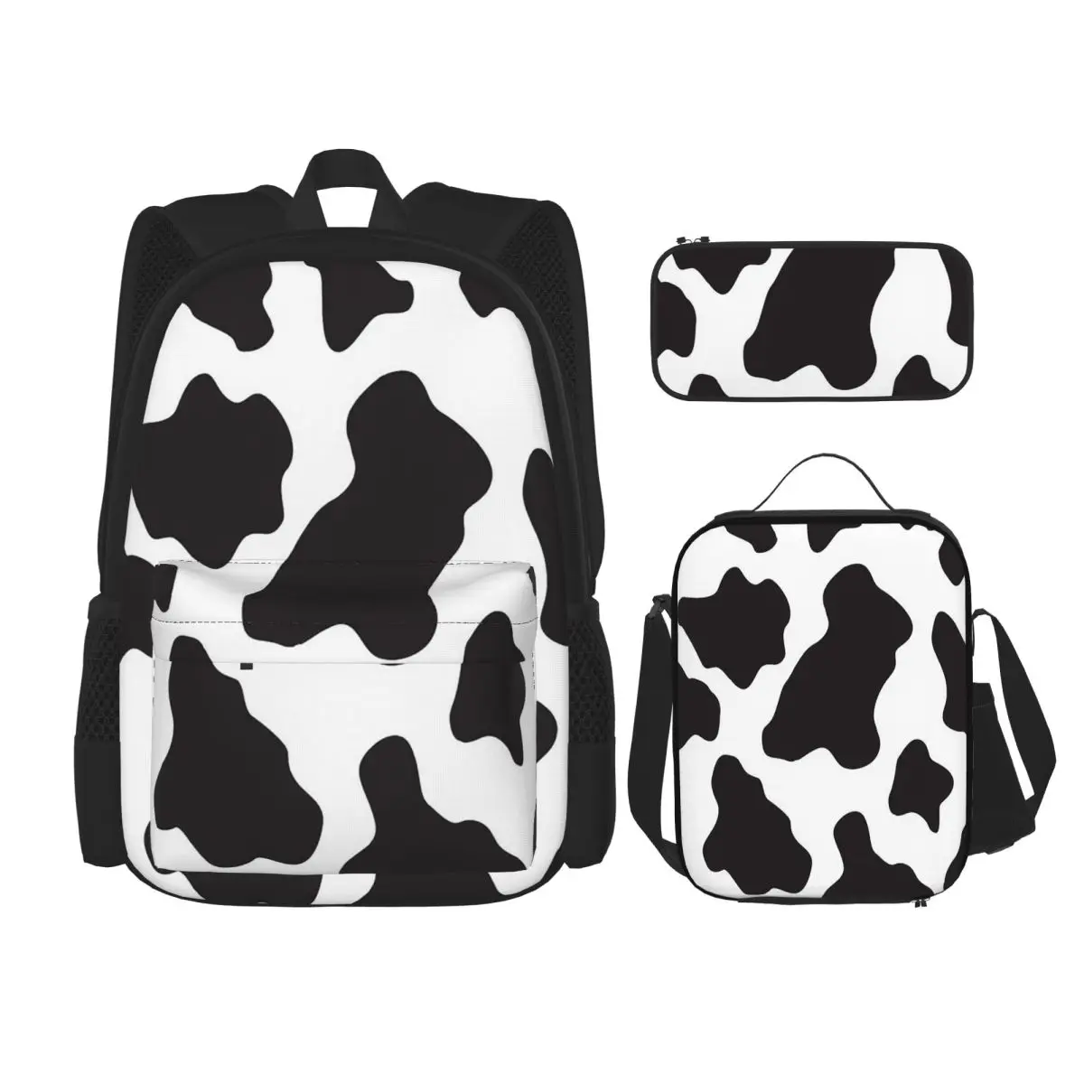 Cow Animal Print Cowboy Country Ranch Backpacks Boys Girls Bookbag School Bags Rucksack Lunch Bag Pen Bag Three-Piece Set
Cow Animal Print Cowboy Country Ranch Backpacks Boys Girls Bookbag School Bags Rucksack Lunch Bag Pen Bag Three-Piece Set