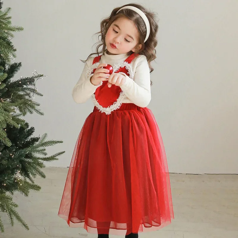 Kids Dresses for Girls 2024 Winter Baby Girls Red Heart Tank Top Golden Velvet Strap Princess Dress
Kids Dresses for Girls 2024 Winter Baby Girls Red Heart Tank Top Golden Velvet Strap Princess Dress