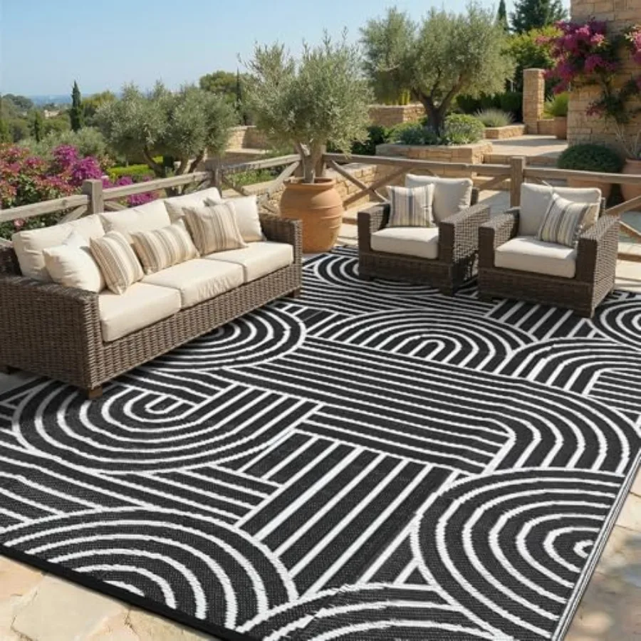 Reversible Rainbow Outdoor Rug 8x10, Waterproof Plastic Straw RV Mat for Picnics, Patio, Camping, Balcony, Deck, Backyard, Porc
Reversible Rainbow Outdoor Rug 8x10, Waterproof Plastic Straw RV Mat for Picnics, Patio, Camping, Balcony, Deck, Backyard, Porc