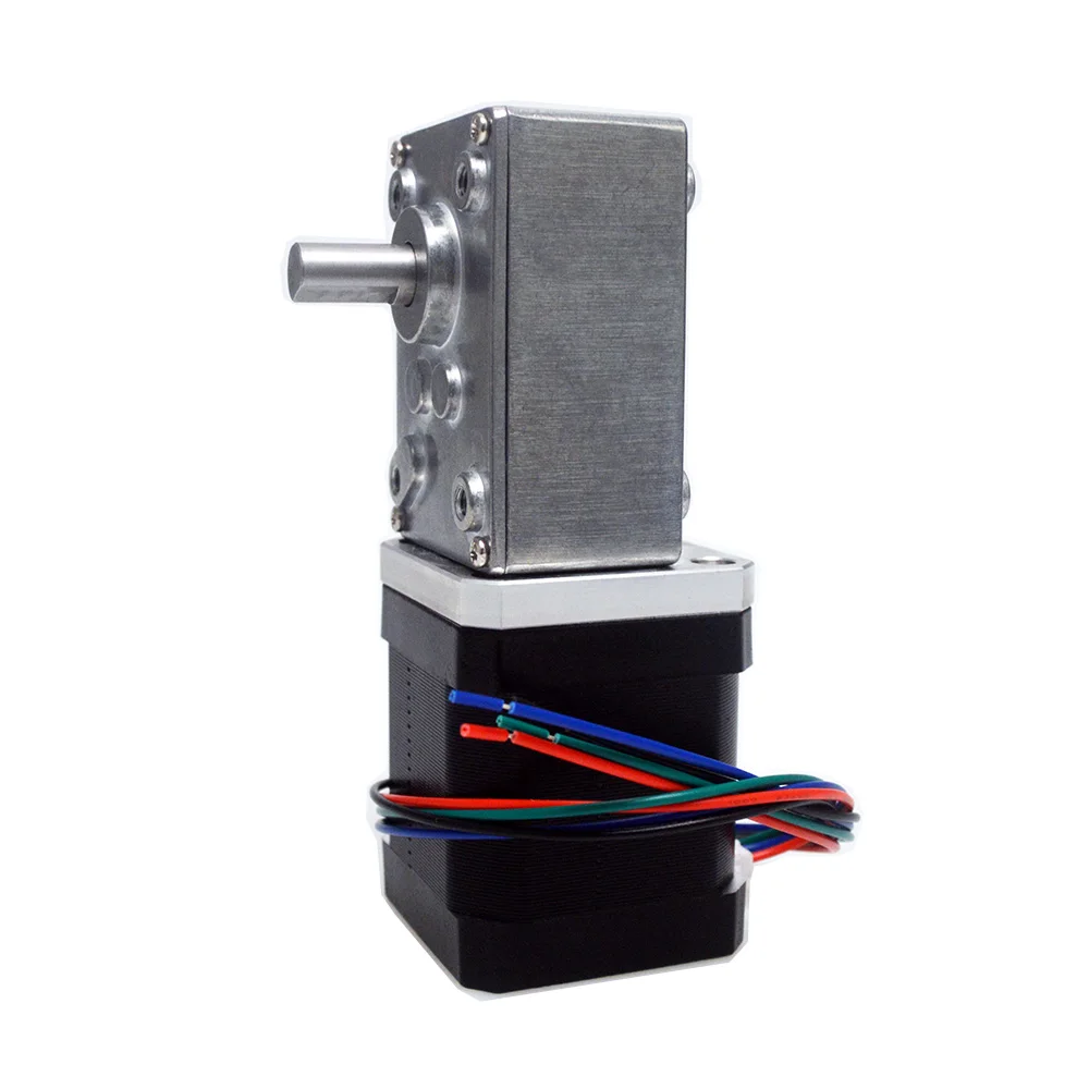 42mm Stepper Motor Extruder Gear Nema17 Stepper Motor Ratio 100,200,290 ,8mm Type-D Shaft Worm Gearbox for CNC milling machine
42mm Stepper Motor Extruder Gear Nema17 Stepper Motor Ratio 100,200,290 ,8mm Type-D Shaft Worm Gearbox for CNC milling machine