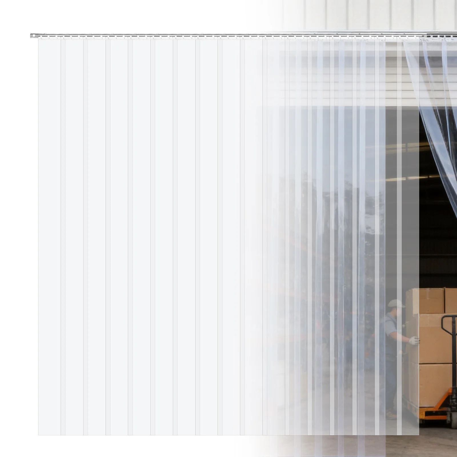 Smooth Plastic Strip Door Curtain Waterproof Multi-Purpose Hangable Strips Wear Resist Cool in Summer & Warm in Winter
Smooth Plastic Strip Door Curtain Waterproof Multi-Purpose Hangable Strips Wear Resist Cool in Summer & Warm in Winter