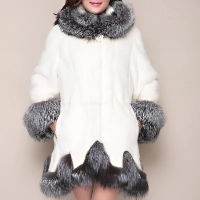 Artificial Mink Hair Fur Coat for Women, Mid Length Version, Slim Fit, Faux Fur Hooded Outwear, Warm Fashion, Winter, New,
Artificial Mink Hair Fur Coat for Women, Mid Length Version, Slim Fit, Faux Fur Hooded Outwear, Warm Fashion, Winter, New,