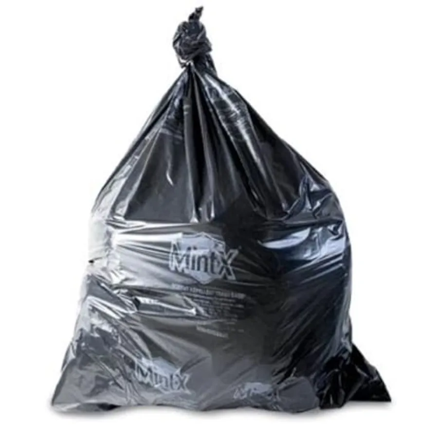 Rodent Repellent Trash Bags, 1.3 Mil, Flat Seal, 46" Height x 33" Length, Pack of 100 - MX3346XHB
Rodent Repellent Trash Bags, 1.3 Mil, Flat Seal, 46" Height x 33" Length, Pack of 100 - MX3346XHB
