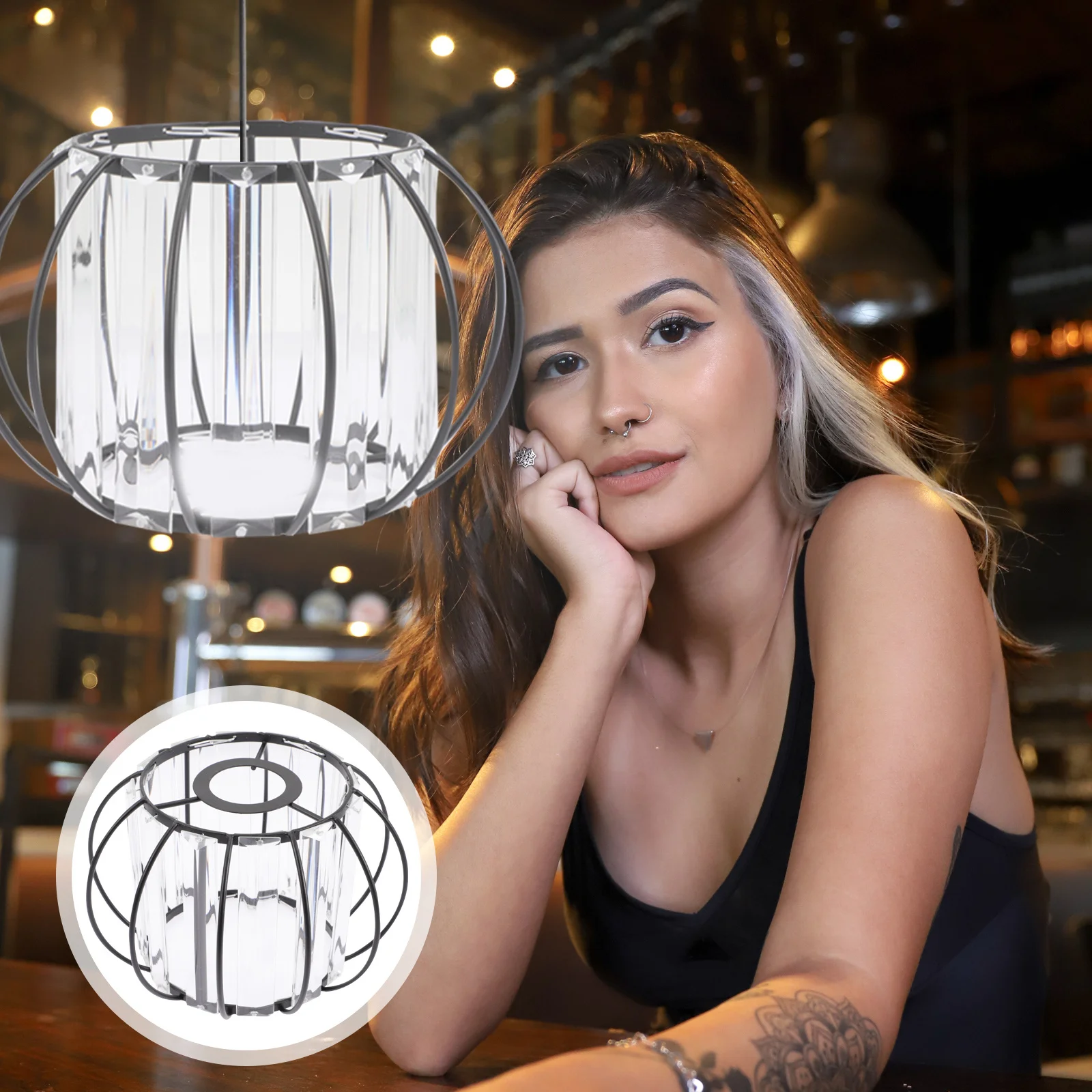 E27 Crystal Glass Lamp Shade Ceiling Light Cover Pendant Light Shade Stylish Lampshade for Living Room Study Hallway
E27 Crystal Glass Lamp Shade Ceiling Light Cover Pendant Light Shade Stylish Lampshade for Living Room Study Hallway