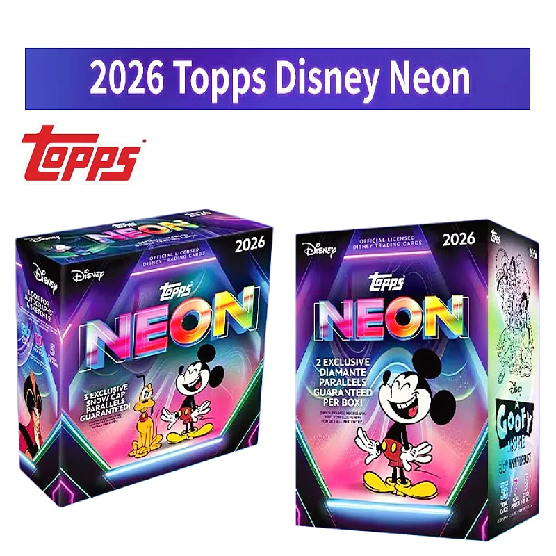 Topps 2026 Disney Neon Mega Box Exclusive Snow Cap Parallels 10 Packs Mickey Mouse Trading Cards Gift
Topps 2026 Disney Neon Mega Box Exclusive Snow Cap Parallels 10 Packs Mickey Mouse Trading Cards Gift