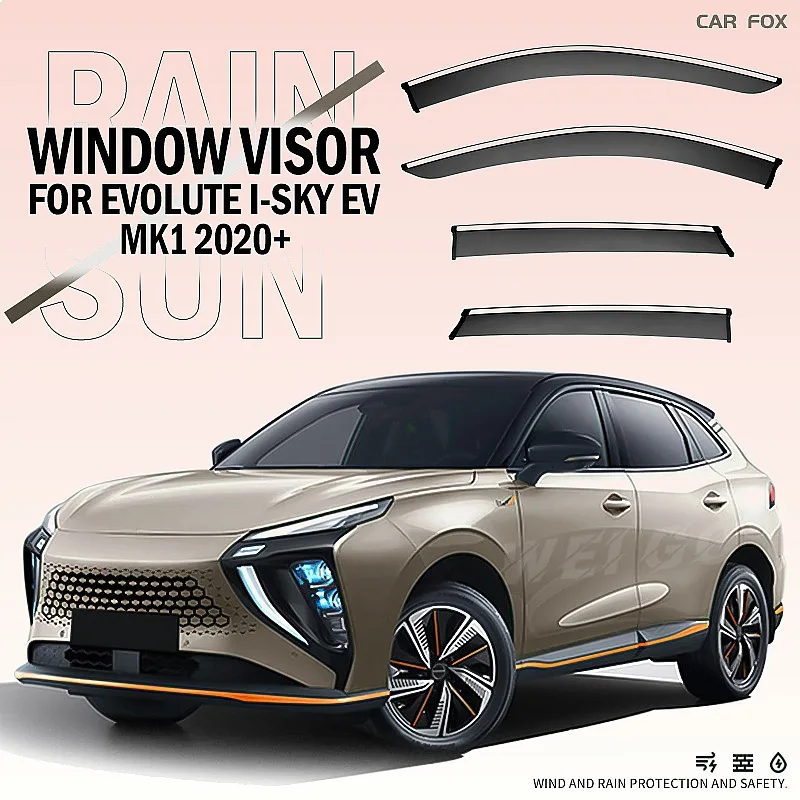 For Evolute i-Sky EV 2020+ Car Window Visor Rain Guard Side Awning Sun Shade Auto Accessories Styling
For Evolute i-Sky EV 2020+ Car Window Visor Rain Guard Side Awning Sun Shade Auto Accessories Styling