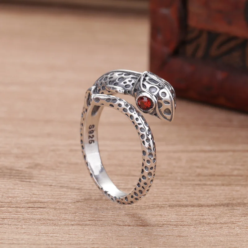 Real Pure S925 Sterling Silver Ring Men Gift Lucky Retro Animal Snake Open Band Ring 5g Adjustable
Real Pure S925 Sterling Silver Ring Men Gift Lucky Retro Animal Snake Open Band Ring 5g Adjustable