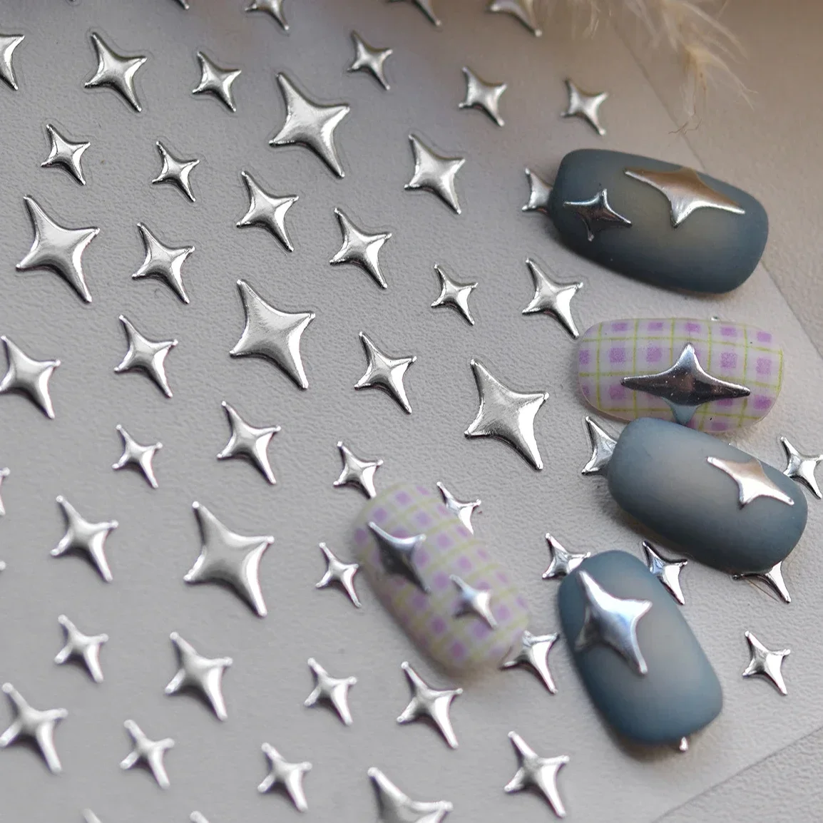 Silver Star Shiny Starlight Rhinestones Punk Gold Laser Pink Glitter Powder Moon Y2K Nail Art Stickers Charm Manicure Tool Decal
Silver Star Shiny Starlight Rhinestones Punk Gold Laser Pink Glitter Powder Moon Y2K Nail Art Stickers Charm Manicure Tool Decal