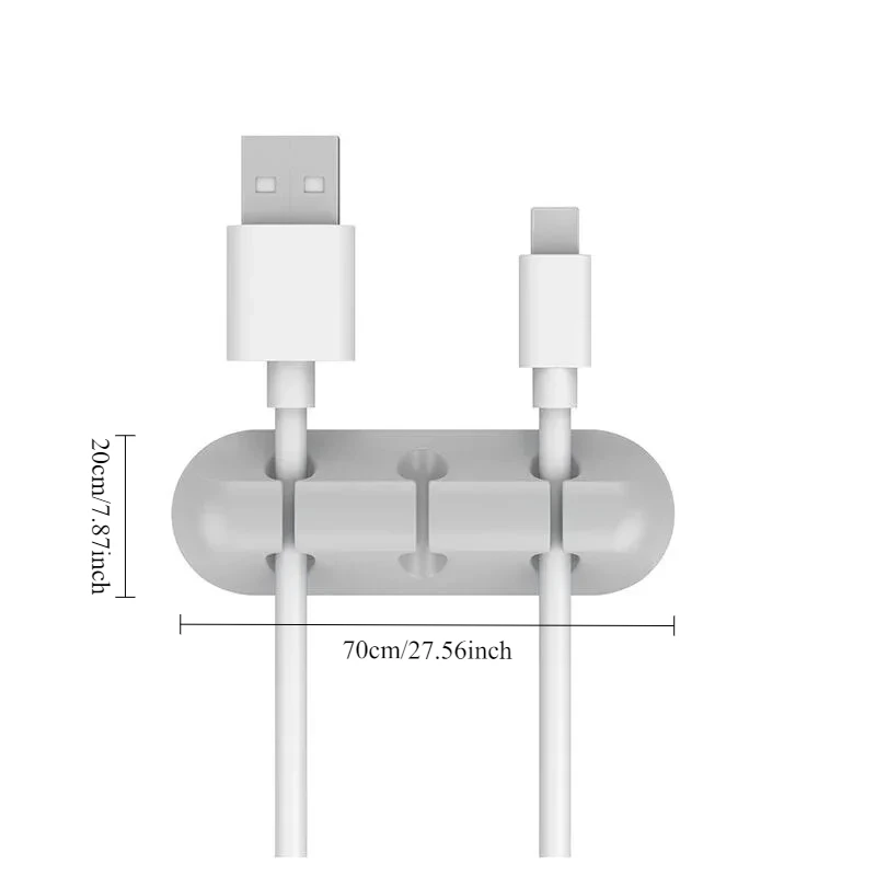 Силиконовый органайзер для USB-кабелей, настольный держатель-фиксатор для проводов мыши и наушников, клипсы для упорядоченного хранения кабелей
Силиконовый органайзер для USB-кабелей, настольный держатель-фиксатор для проводов мыши и наушников, клипсы для упорядоченного хранения кабелей