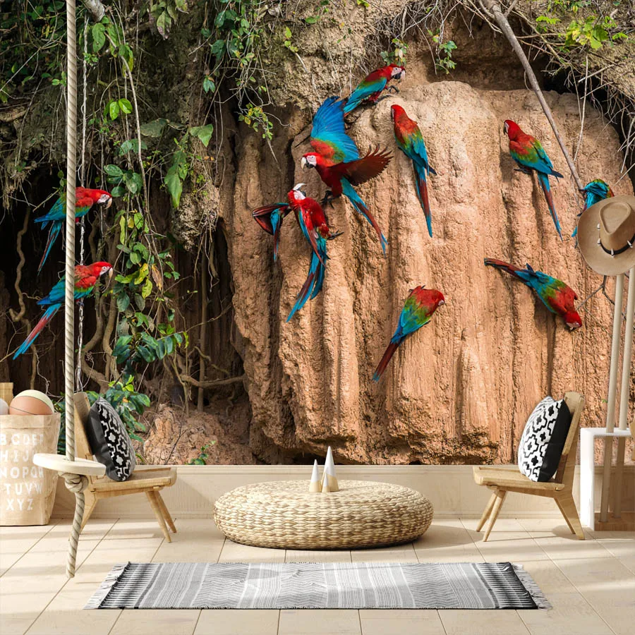 Custom Vinyl Self Adhesive Accept Wallpapers for Living Room Jungle Bird TV Background Wall Design Panel Papers Home Decor Mural
Custom Vinyl Self Adhesive Accept Wallpapers for Living Room Jungle Bird TV Background Wall Design Panel Papers Home Decor Mural