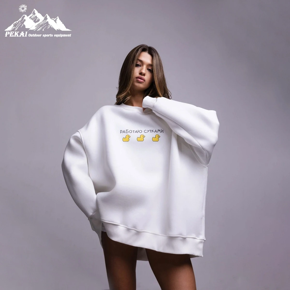 Loose Round Neck Women 2025 Autumn Winter Versatile European American Style Slim Fit Pullover Hooded Women Sports Shirt
Loose Round Neck Women 2025 Autumn Winter Versatile European American Style Slim Fit Pullover Hooded Women Sports Shirt