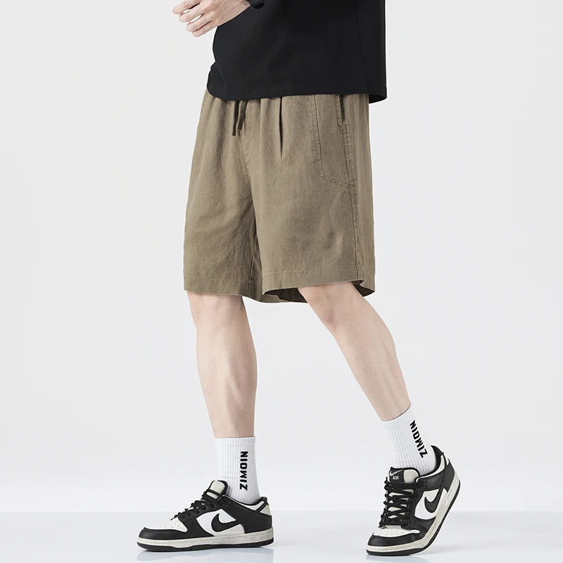 Luxury Quality Summer Thin Pure Linen Men's Casual Shorts Simple Loose Straight Versatile Trendy Japanese Short
Luxury Quality Summer Thin Pure Linen Men's Casual Shorts Simple Loose Straight Versatile Trendy Japanese Short