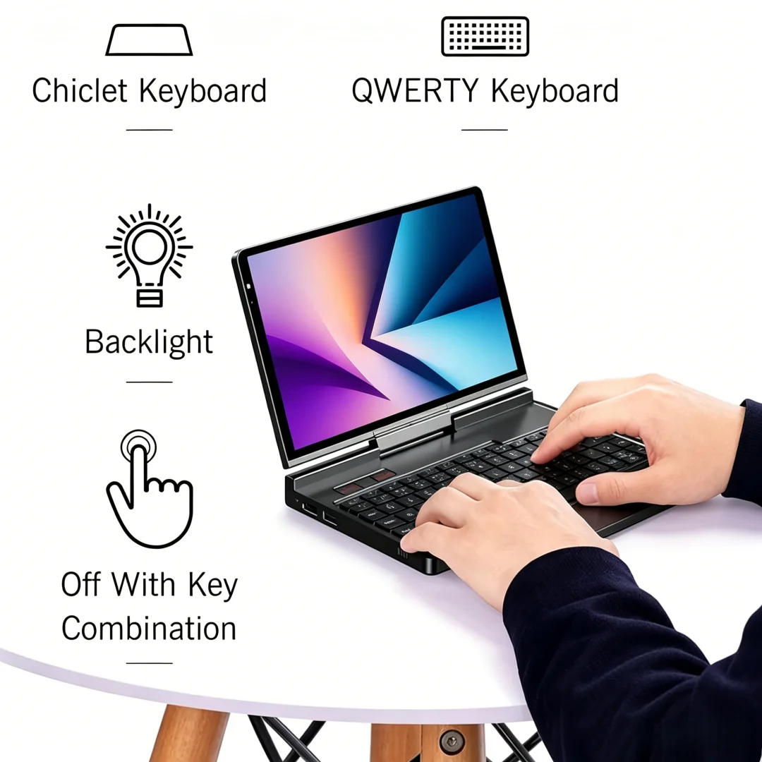 GPD Turbo 2026 Pocket 4 8.8-inch AMD Ryzen 9 HX 3700U 64GB RAM 2TB NVMe Flip 180° Portable Mini PC - AI Powered Ultra-Compact La
GPD Turbo 2026 Pocket 4 8.8-inch AMD Ryzen 9 HX 3700U 64GB RAM 2TB NVMe Flip 180° Portable Mini PC - AI Powered Ultra-Compact La