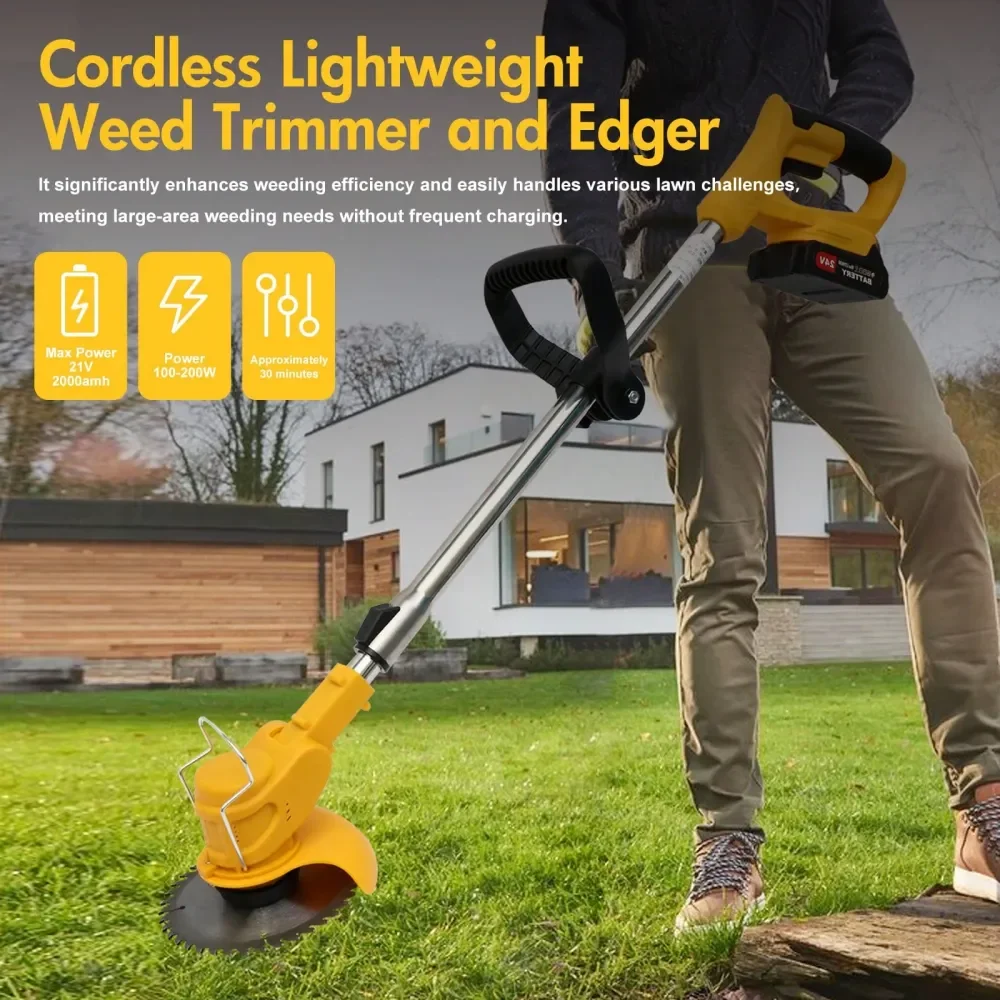2000mAh Electric Weeds Wacker, 5In1 Cordless Weeds Eater Brush Cutter Grass Trimmer Edger Stringless Weeds Cutter Lawn Edger Mo
2000mAh Electric Weeds Wacker, 5In1 Cordless Weeds Eater Brush Cutter Grass Trimmer Edger Stringless Weeds Cutter Lawn Edger Mo