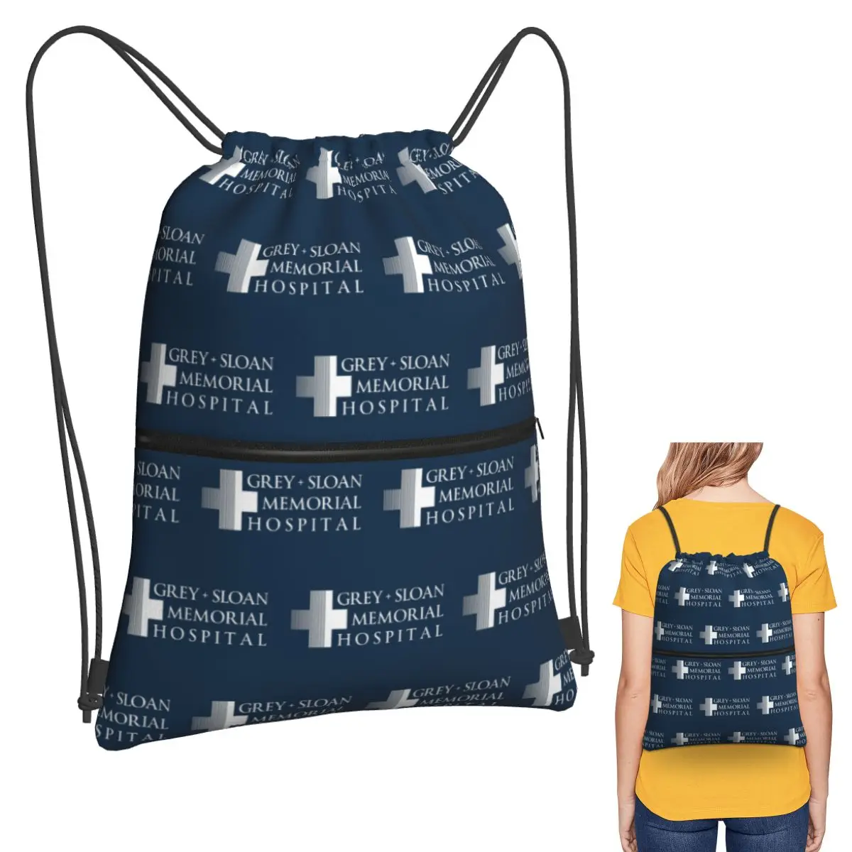 Grey + Sloan Memorial Hospital Logo White Print Backpacks Multi-function Drawstring Bundle Pocket Sports Bag Book Bags Students
Grey + Sloan Memorial Hospital Logo White Print Backpacks Multi-function Drawstring Bundle Pocket Sports Bag Book Bags Students