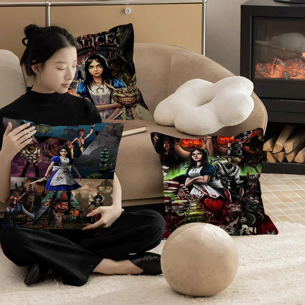 Cushion Cover Car Throw A-Alice M-Madness R-Returns Pillow Case For Sofa Car Christmas Gift 40x40cm 45x45cm
Cushion Cover Car Throw A-Alice M-Madness R-Returns Pillow Case For Sofa Car Christmas Gift 40x40cm 45x45cm