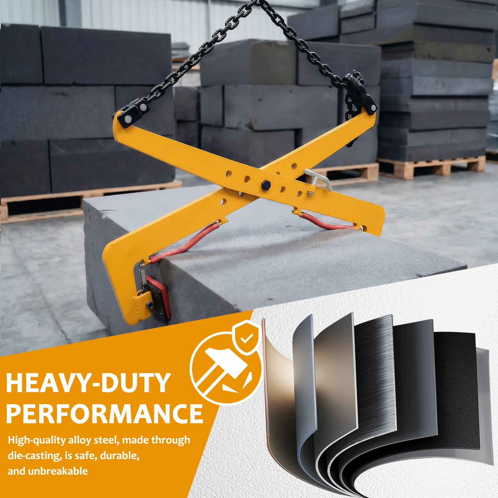 Зажимы для подъема гранитных плит (желтые)
Зажимы для подъема гранитных плит (желтые)