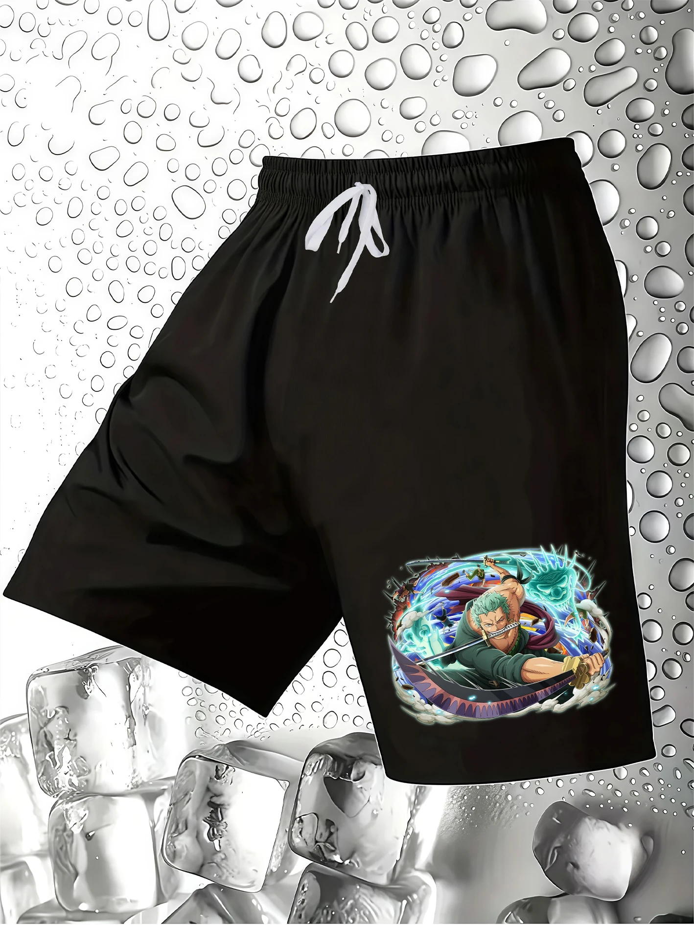 Men's Loose Beach Shorts, Zoro Print Drawstring Waist Joggers Wrinkle-Resistant, Wear-Resistant Skin-Friendly Fabric Ide
Men's Loose Beach Shorts, Zoro Print Drawstring Waist Joggers Wrinkle-Resistant, Wear-Resistant Skin-Friendly Fabric Ide