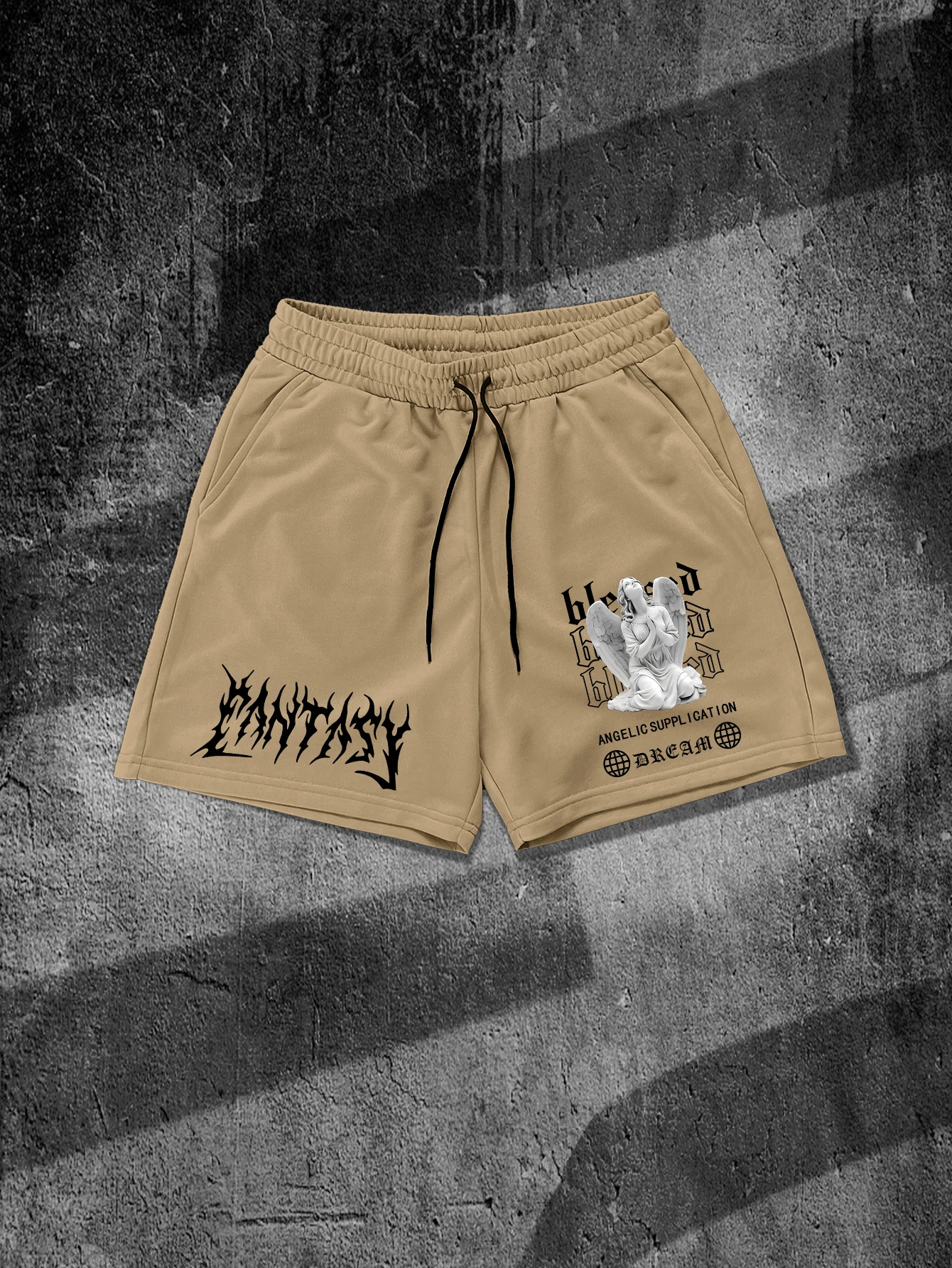 Men's Fantasy Angel Gothic Graphic Shorts Dark Grunge Streetwear Drawstring Summer Casual Sports Short Pants
Men's Fantasy Angel Gothic Graphic Shorts Dark Grunge Streetwear Drawstring Summer Casual Sports Short Pants