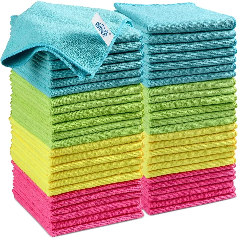 50 Pack Microfiber Cleaning Cloths 11.5x11.5 Inch 4 Color Assorted Reusable Towels for Kitchen Car Windows
50 Pack Microfiber Cleaning Cloths 11.5x11.5 Inch 4 Color Assorted Reusable Towels for Kitchen Car Windows