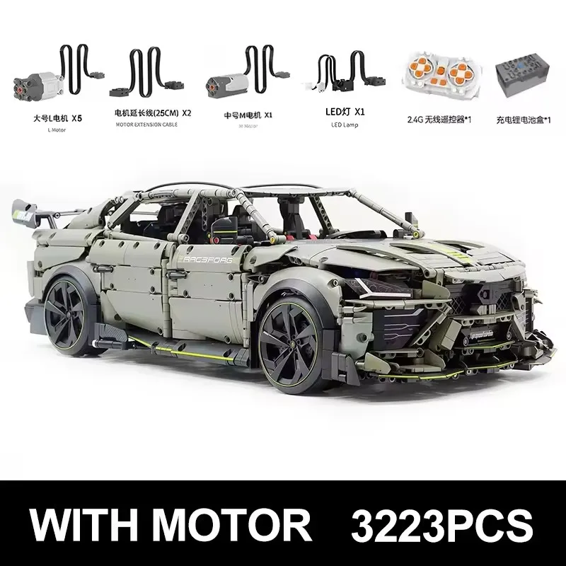 New GULY Technical 10636 1:8 Lambo Construction Urus Building Bricks Remote Control Motor Power Set for Adults Boys Gifts
New GULY Technical 10636 1:8 Lambo Construction Urus Building Bricks Remote Control Motor Power Set for Adults Boys Gifts